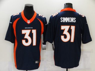 Denver Broncos #31 Justin Simmons blue jersey