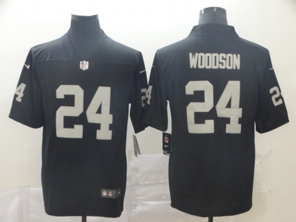 Las Vegas Raiders #24 woodson black jersey