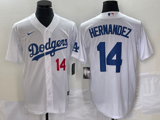 Los Angeles Dodgers #14 white jersey