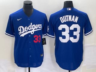 Los Angeles Dodgers #33 James Outman Royal Cool Base Stitched Baseball Jersey