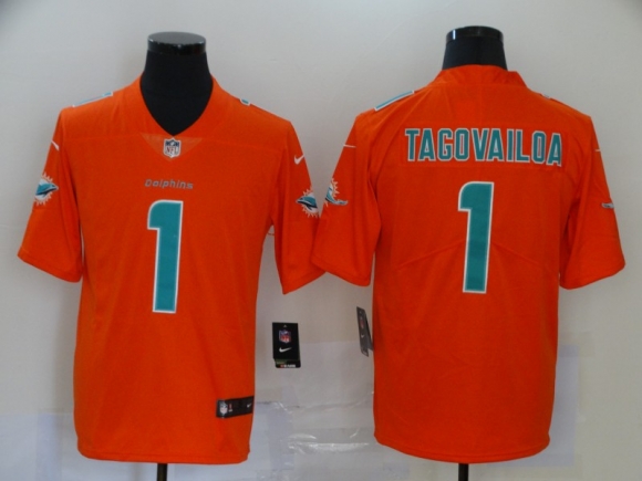 Miami Dolphins #1 orange jersey