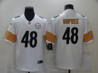 Pittsburgh Steelers #48 Johnson white jersey