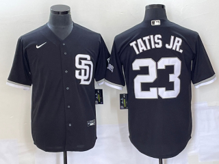 San Diego Padres #23 Fernando Tatis Jr. Black Cool Base Stitched Baseball Jersey