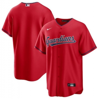 Cleveland Guardians Blank Red Cool Base Stitched Baseball Jersey