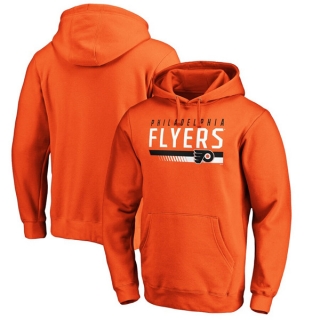 Philadelphia Flyers Orange Staggered Stripe Pullover Hoodie