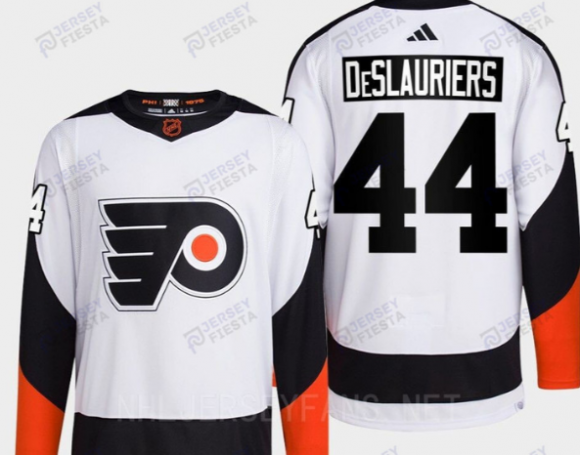Philadelphia Flyers #44 Nicolas Deslauriers White jersey