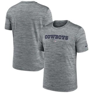 Dallas Cowboys Grey Velocity Performance T-Shirt