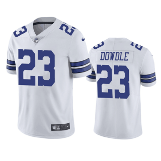 Dallas Cowboys #23 Rico Dowdle White Vapor Limited Stitched Football Jersey