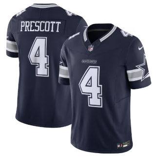 Dallas Cowboys #4 Dak Prescott Navy 2023 F.U.S.E. Vapor Limited Stitched Football