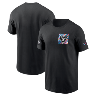 Las Vegas Raiders Black 2023 Crucial Catch Sideline Tri-Blend T-Shirt