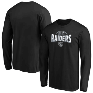 Las Vegas Raiders Black Clamp Down Long Sleeve T-Shirt