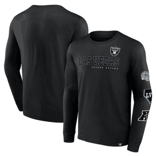 Las Vegas Raiders Black High Whip Pitcher Long Sleeve T-Shirt