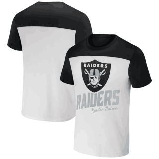 Las Vegas Raiders Cream Black X Darius Rucker Collection Colorblocked T-Shirt