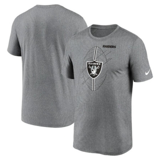 Las Vegas Raiders Grey Legend Icon Performance T-Shirt