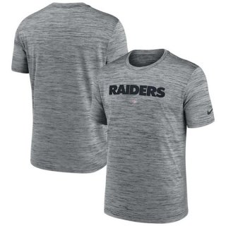 Las Vegas Raiders Grey Velocity Performance T-Shirt
