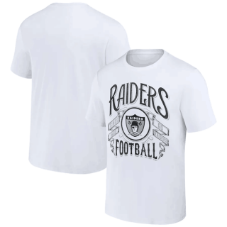 Las Vegas Raiders White X Darius Rucker Collection Vintage Football T-Shirt
