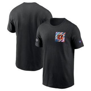 Cincinnati Bengals Black 2023 Crucial Catch Sideline Tri-Blend T-Shirt