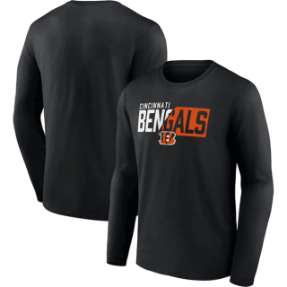 Cincinnati Bengals Black One Two Long Sleeve T-Shirt