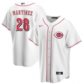 Cincinnati Reds #28 Nick Martinez White Cool Base Stitched Baseball Jersey