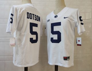 Michigan Wolverines #5 Dotson white jersey