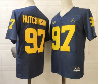 Michigan Wolverines #97 navy jersey