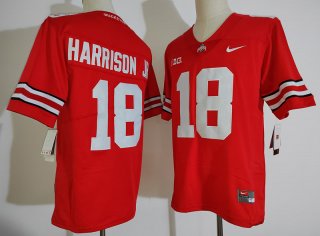 Ohio-State-Buckeyes #18 Harrison Jrred jersey