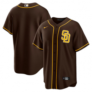 Men's San Diego Padres Brown Cool Base Stitched Jersey