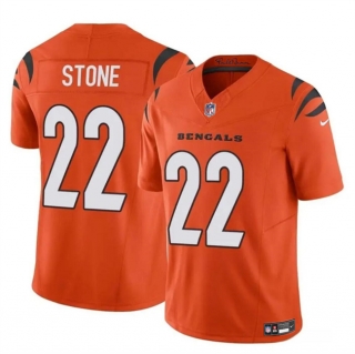 Cincinnati Bengals #22 Geno Stone Orange 2023 F.U.S.E Vapor Untouchable