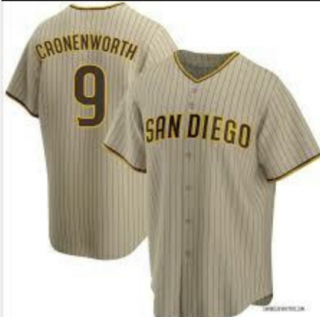 Men's San Diego Padres #9 Jake Cronenworth brown jersey