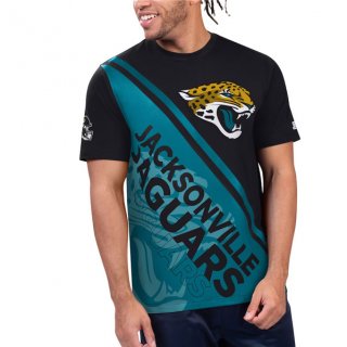 Jacksonville Jaguars Black Teal Starter Finish Line T-Shirt