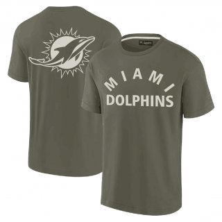 Miami Dolphins Olive Elements Super Soft T-Shirt