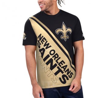 New Orleans Saints Black Gold Starter Finish Line T-Shirt