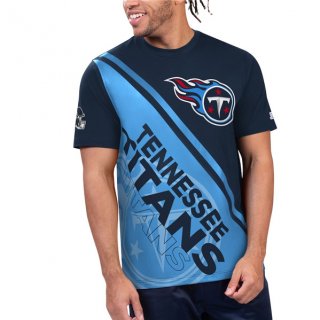 Tennessee Titans Navy Blue Starter Finish Line T-Shirt