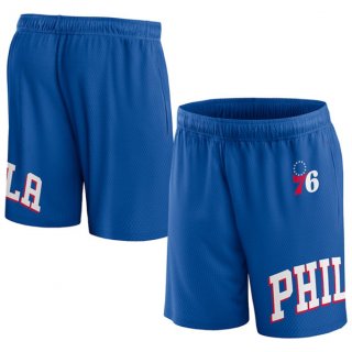 Philadelphia 76ers Royal Free Throw Mesh Shorts