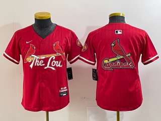 Youth St. Louis Cardinals blank Red 2024 City Connect Limited Stitched Jersey