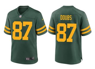 Green Bay Packers #87 Romeo Doubs Green Stitched Game Jersey