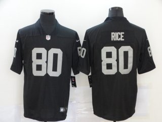 Las Vegas Raiders #80 Jerry Rice Black Vapor Untouchable Limited Stitched