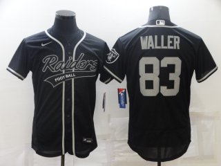 Las Vegas Raiders #83 Darren Waller Black Flex Base Stitched Jersey