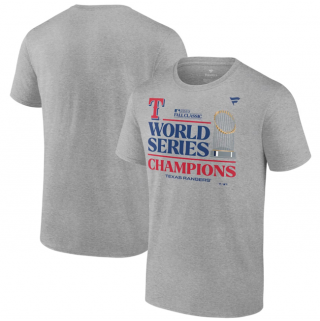 Texas Rangers Heather Gray 2023 World Series Champions Locker Room T-Shirt
