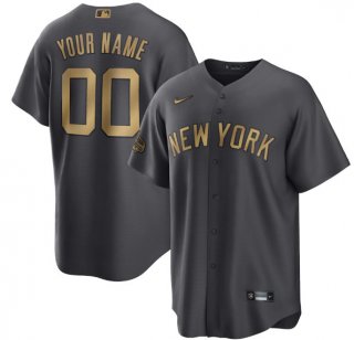 New York Yankees Active Player Custom Charcoal 2022 All-Star Cool Base Stitched