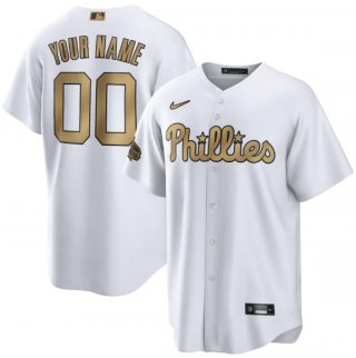 Philadelphia Phillies Active Player Custom White 2022 All-Star Cool Base Stitched Baseball Jersey