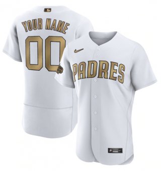 San Diego Padres Active Player Custom White 2022 All-Star Flex Base Stitched MLB