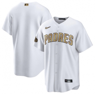 San Diego Padres Blank White 2022 All-Star Cool Base Stitched Baseball Jersey