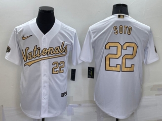 Washington Nationals #22 Juan Soto White 2022 All-Star Cool Base Stitched Baseball