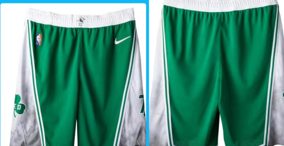 Boston Celtics men green shorts