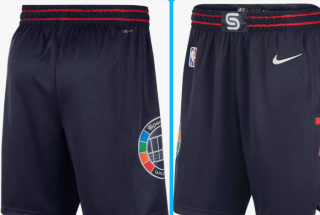 Philadelphia 76ers blue city men shorts