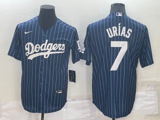 Los Angeles Dodgers #7 Julio Urias Navy Cool Base Stitched Baseball Jersey