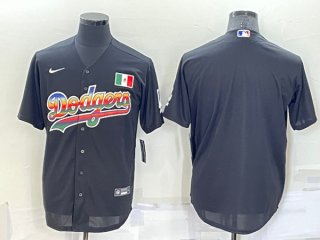 Los Angeles Dodgers Blank Black Stitched Baseball Jersey