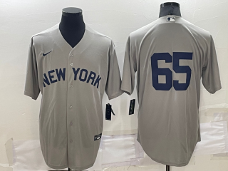 New York Yankees #65 gray jersey