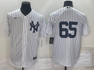 New York Yankees #65 Nestor Cortes White Cool Base Stitched Baseball Jersey